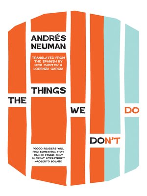 cover image of The Things We Don't Do